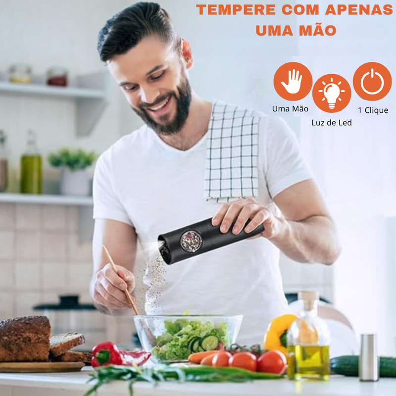 Moedor De Temperos Elétrico [SUPER PROMO PAGUE 1 LEVE 2] + Ebook de Receitas Profissionais