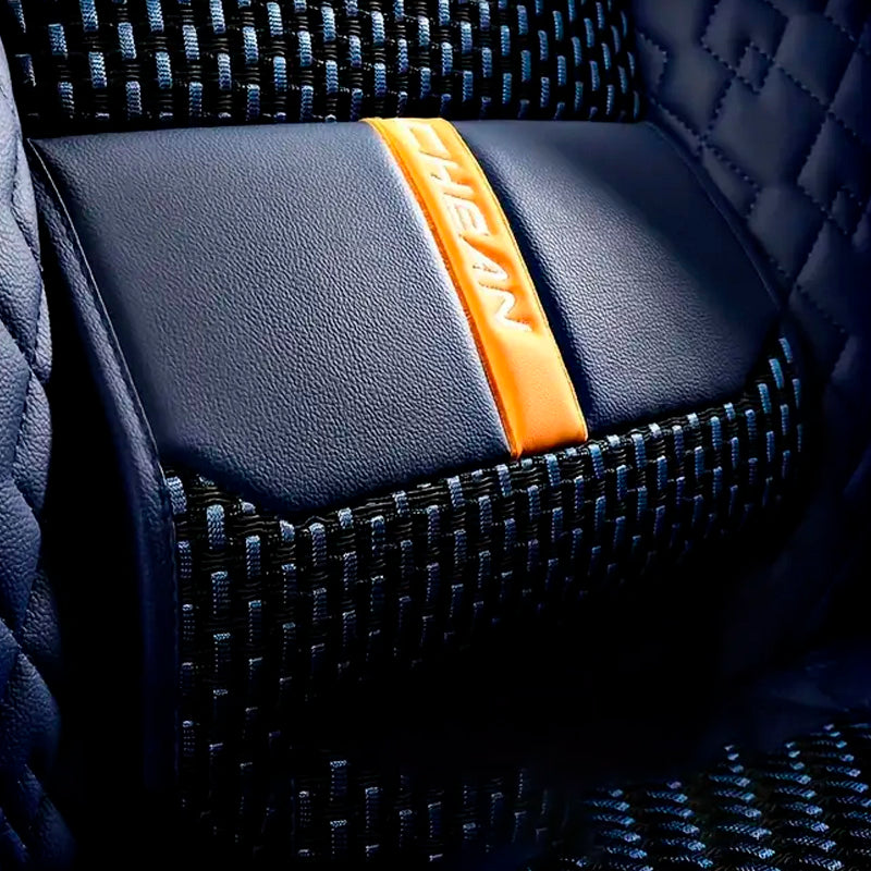 Capa para Banco de Carro Completa em Couro Legítimo Universal TopCar +BRINDE: Tapete Completo