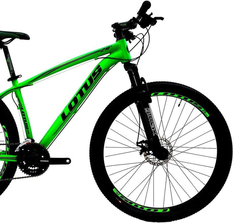 Bicicleta Aro 29 Al Lotus/Cxr, Freio Mecanico Q17-317321, Verde/Preto, CAIRU