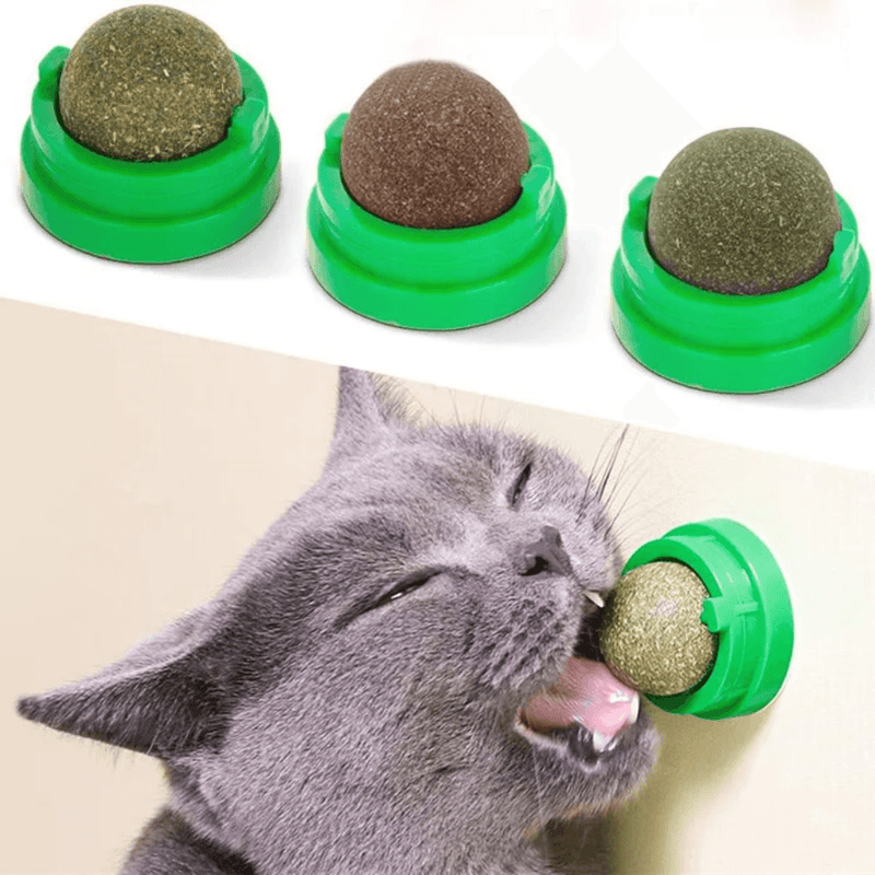 Bolinha Catnip Relaxante para Gatos - Marvin Express™