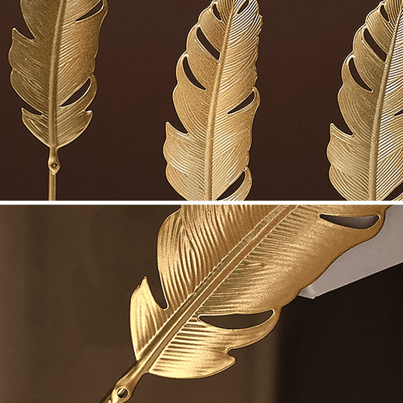 Escultura Folhas Gold - Marvin Express™