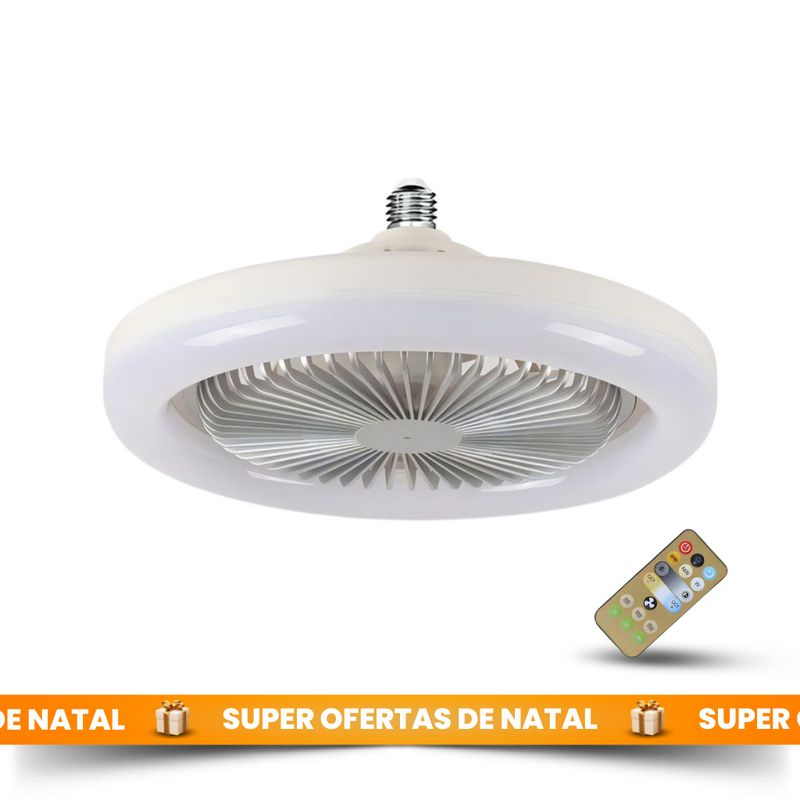 Luminária Ultra LED com Ventilador - [SUPER OFERTAS DE NATAL]