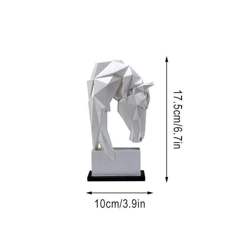 Escultura Decorativa Cabeça de Cavalo - Marvin Express™