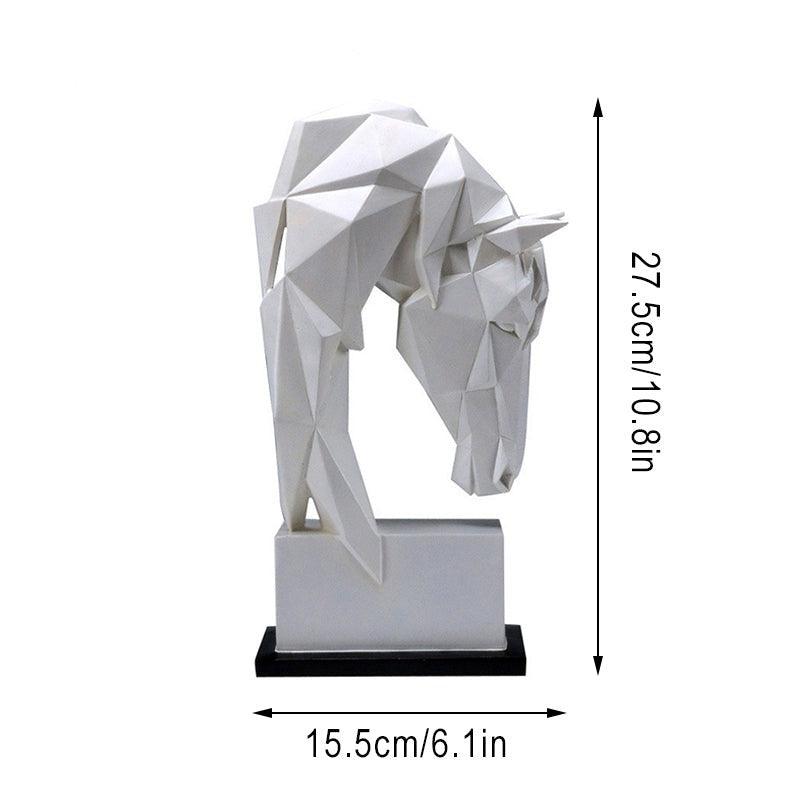 Escultura Decorativa Cabeça de Cavalo - Marvin Express™